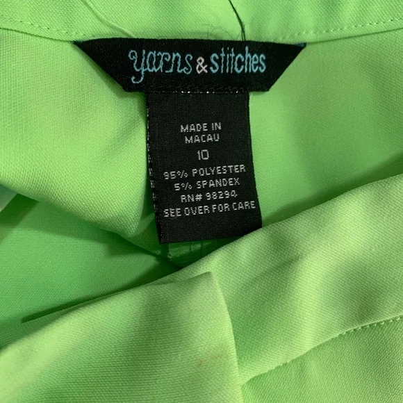 Yarns & Stitches Green Vintage Slacks - Picture 5 of 9